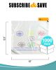 Pack of 1000 Portion Control Bags 10 x 8.5 Ultra Thin Design 0.50 mil Saddle Pack Bags 10 x 8 1/2. Lip and flip Type polyethylene Bags for Packing and