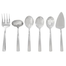 Oster Eastleigh 6 Piece Stainless Steel Hostess Set with Mirror Polish Finish