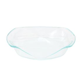 Soho Lounge Carnegie Hill 12 inch x 10 Inch x 2.6 Inch Tempered Glass Roaster Pan with Built-in Handles