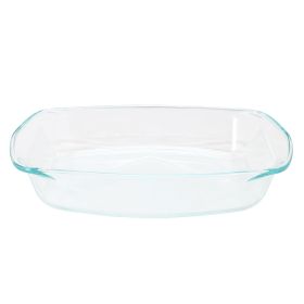 Soho Lounge Carnegie Hill 16 inch x 11 Inch x 3.1 Inch Tempered Glass Multi-Purpose Pan with Built-in Handles