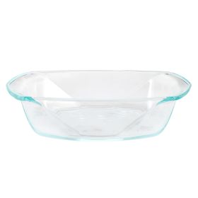 Soho Lounge Carnegie Hill 12.6 inch x 8.3 Inch x 2.8 Inch Tempered Glass Lasagna Pan with Built-in Handles