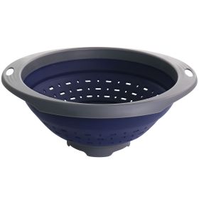 Oster Bluemarine Collapsible Polypropylene Colander in Navy