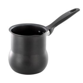 Better Chef 0.6 Quart Aluminum Nonstick Turkish Coffee Warmer in Black with Cool Touch Handle