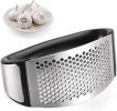 Garlic Press Rocker; Stainless Steel Garlic Crusher Chopper Mincer Squeezer