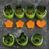 7 Pieces Fruits Cutter Vegetables Cutter Stainless Steel Cookie Stamp Biscuit Presser